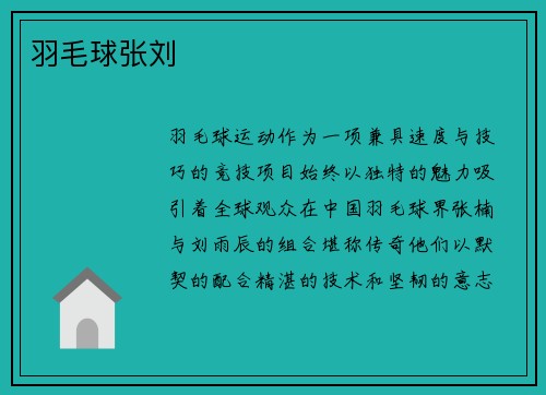羽毛球张刘